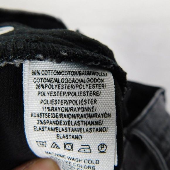 Free People Frayed Skinny Jeans Black 27 - Picture 9 of 10